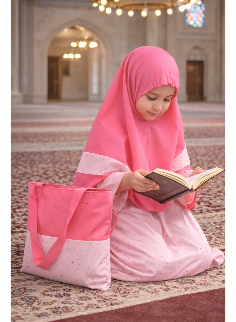 Elanesa  6–7 Years – Kids’ Unique Prayer Attire with Matching Bag and Prayer Mat, Made in Turkey - Image 5